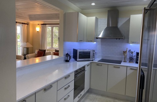 St. Lawrence Gap Apartment | Iconic upscale apartment in St Lawrence Gap with large beachfront balcony