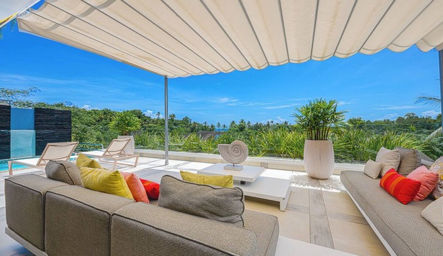 5 STAR OCEAN VIEW DUPLEX W/PRIVATE POOL, JACUZZI in Las Terrenas