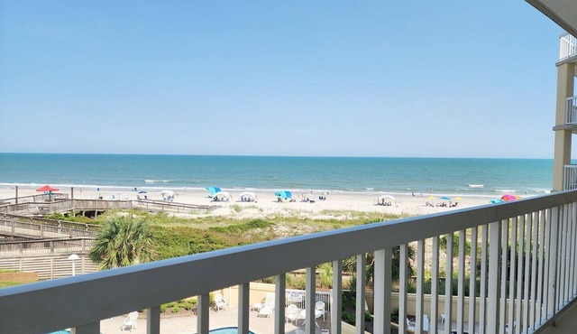 Cambridge 302 Beautiful Views from Large Oceanfront Balcony in Pawleys Island
