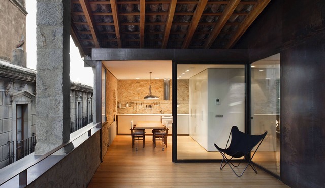 Historical stone house renovated with modern style in Girona