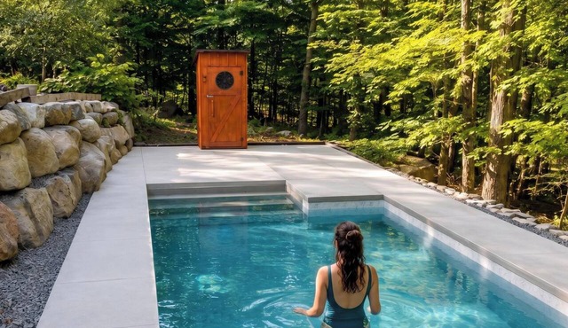 Montagnard des Pays-d`en-Haut/Private Pool & Spa/Nature & Lake in Sainte-Adèle
