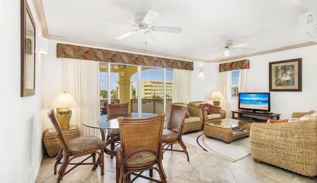 The Terraces. Lovely apartment in St Lawrence Gap, just steps from Dover Beach